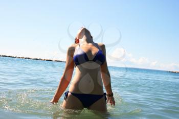 Royalty Free Photo of a Woman Wearing a Bikini