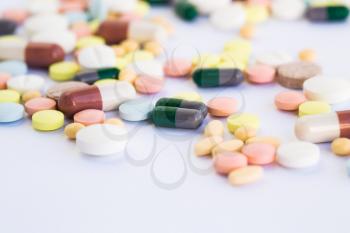 Royalty Free Photo of a Bunch of Pills