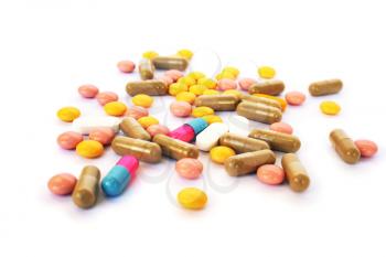 Royalty Free Photo of a Bunch of Pills