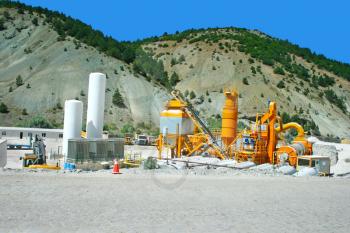 Royalty Free Photo of Movable Concrete Mixer Plants in Turkey