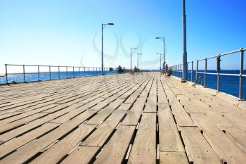 Royalty Free Photo of a Pier in Cyprus