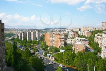 Royalty Free Photo of an Aerial View of Yerevan, Armenia