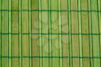 Bamboo placemat texture for background, close-up image.