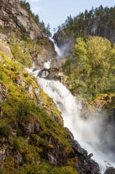 Latefossen, one of the biggest waterfalls in Norway.