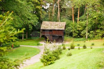 Traditional old wooden house in Oslo, Norway.