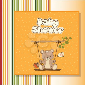 Royalty Free Clipart Image of a Baby Shower