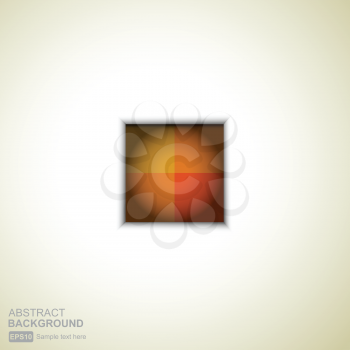 Royalty Free Clipart Image of an Abstract Background With a Square of Colour in the Centre