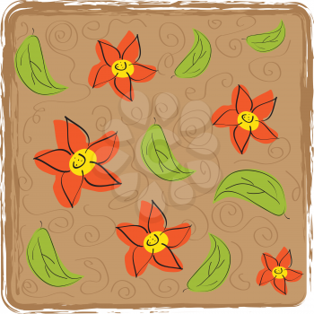 Royalty Free Clipart Image of a Flower Background