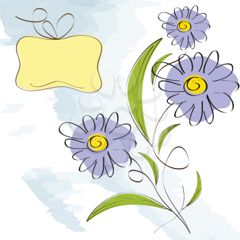 Royalty Free Clipart Image of a Flower Background