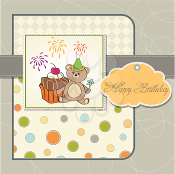 Royalty Free Clipart Image of a Birthday Greeting 