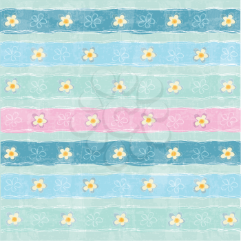 seamless pattern background with flowers, in vector format