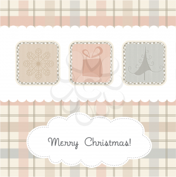 Delicate Christmas greeting card