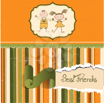 best friends card