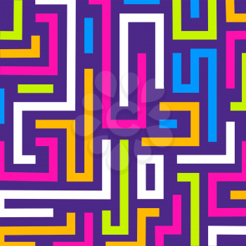 Colorful maze background. Vector format