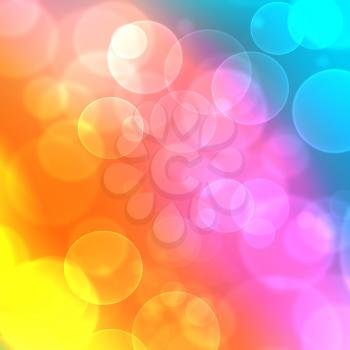 Colour background with bubbles.