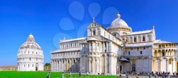 Famous Piazza Dei Miracoli Square of Miracles in Pisa, Italy