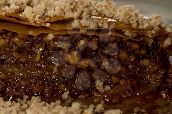 Greek Delicatessen Baklava Sweet Close Up