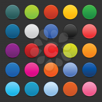 Royalty Free Clipart Image of Colourful Circles