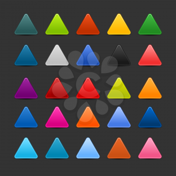 Royalty Free Clipart Image of Colourful Triangles