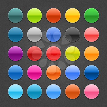 Royalty Free Clipart Image of Colourful Circles