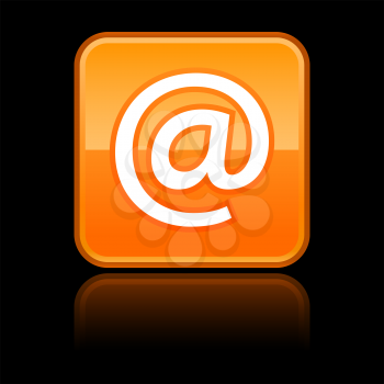 Royalty Free Clipart Image of an Email At Sign