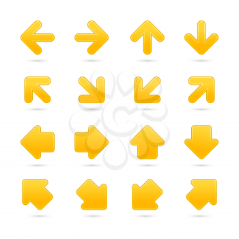 Royalty Free Clipart Image of a Set of Arrow Icons