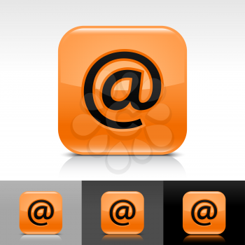Royalty Free Clipart Image of a Set of Email At Icons