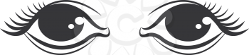 Royalty Free Clipart Image of a Pair of Eyes