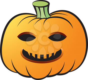 Royalty Free Clipart Image of a Jack-o-Lantern