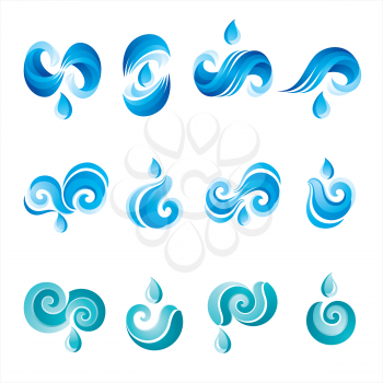 Set of Icons of Water - the second