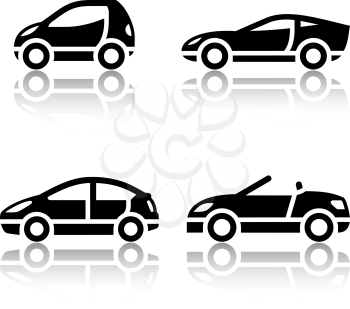 Set of transport icons - Vehicles, vector