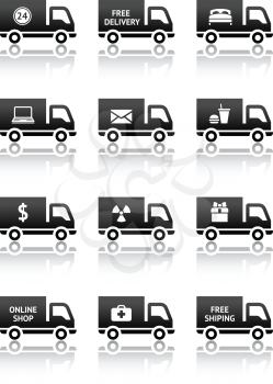 Set of truck icons
