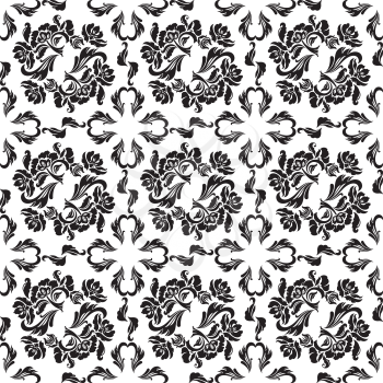Seamless background flowers, floral - pattern. vector