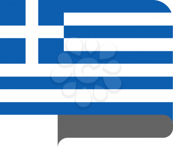 Flag of Greece horizontal shape, pointer for world map
