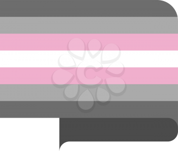 Demigirl pride flag, vector illustration