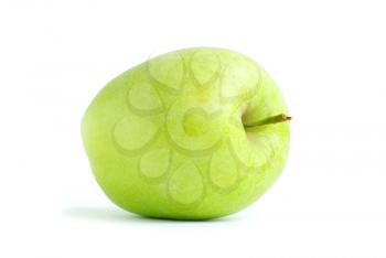 fresh green apple isolated on a white