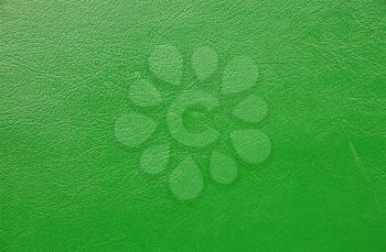 Green paint leather background or texture