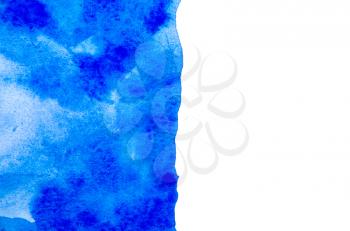 Abstract blue watercolor background