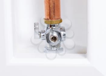Photo of a water inlet valve for a home refrigerator 