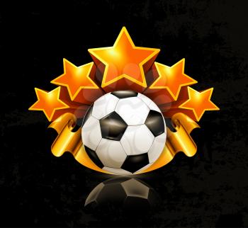 Orange sports emblem, football 10eps