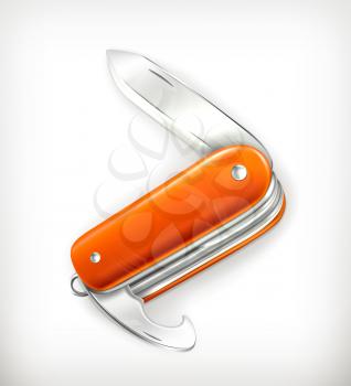 Pocket knife, vector