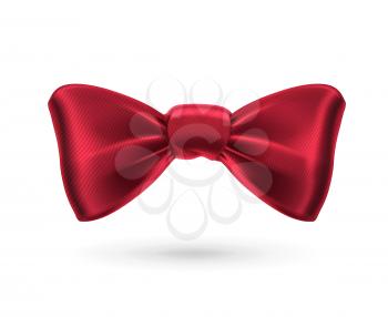 Bow tie, red vector