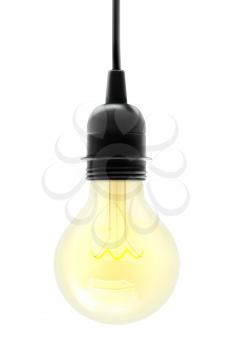 Electric light bulb, vector illustration