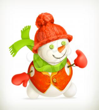 Snowman, vector icon