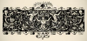 Royalty Free Clipart Image of a Renaisance Engraving