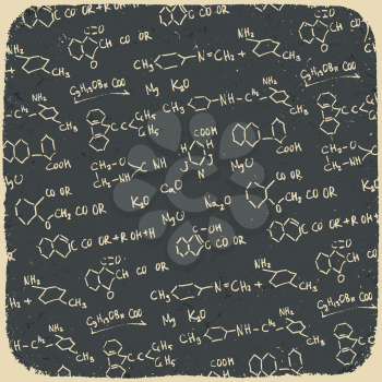 Retro chemistry background. Vector illustration, EPS10.