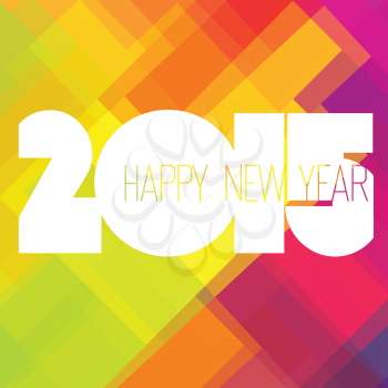 2015 Happy New Year Colorful Design Vector