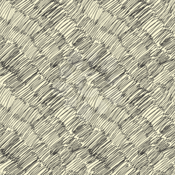 Dark scribble seamless pattern. Vector