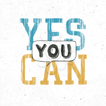 Yes you can typography background. With textured background, vector