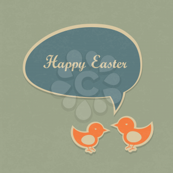 Easter Retro Card Design